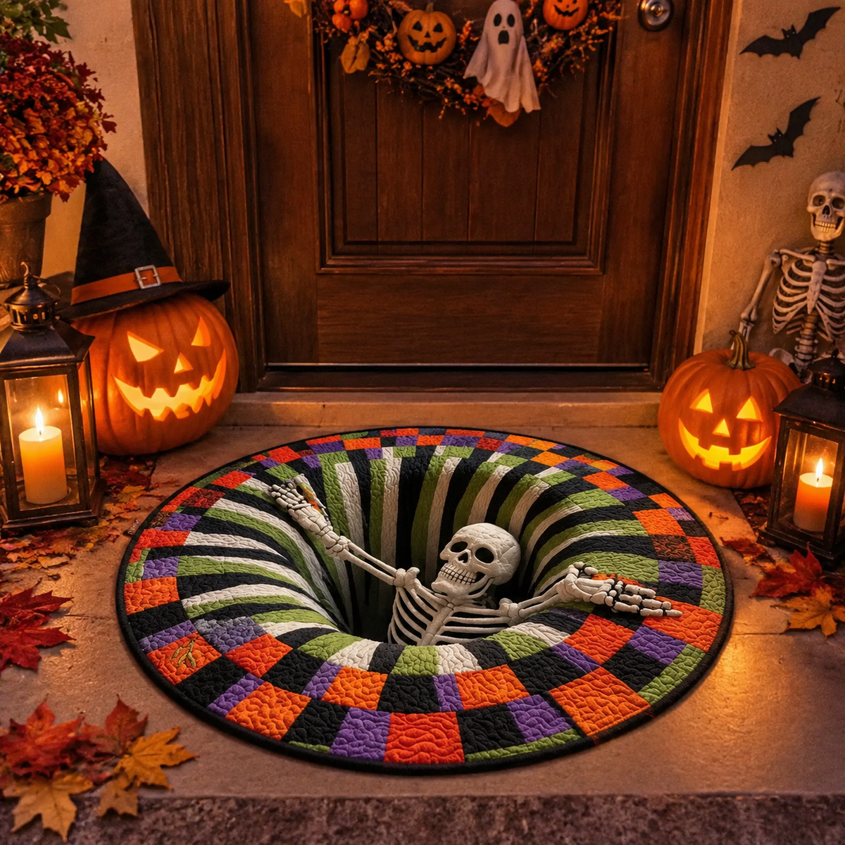 Tappeto Halloween 3D — Un’illusione da brividi